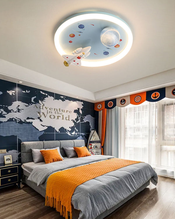 Rocket Planet Ceiling Light