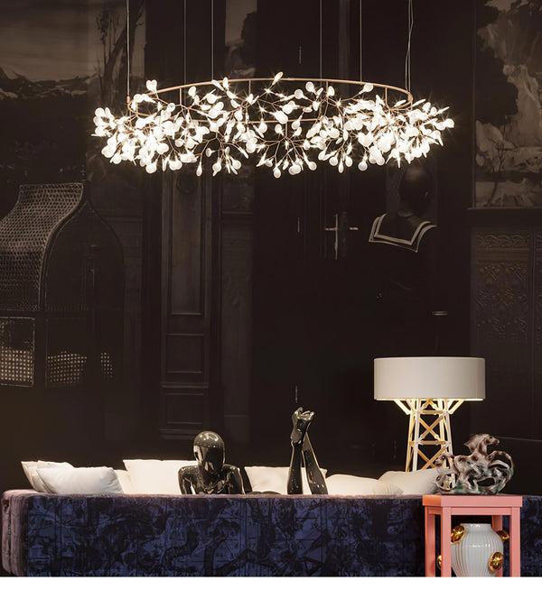 Rose Gold Firefly Led Chandelier