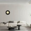 Round Glass Art Wall Lamp