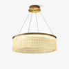 Round Halo Crystal Chandelier