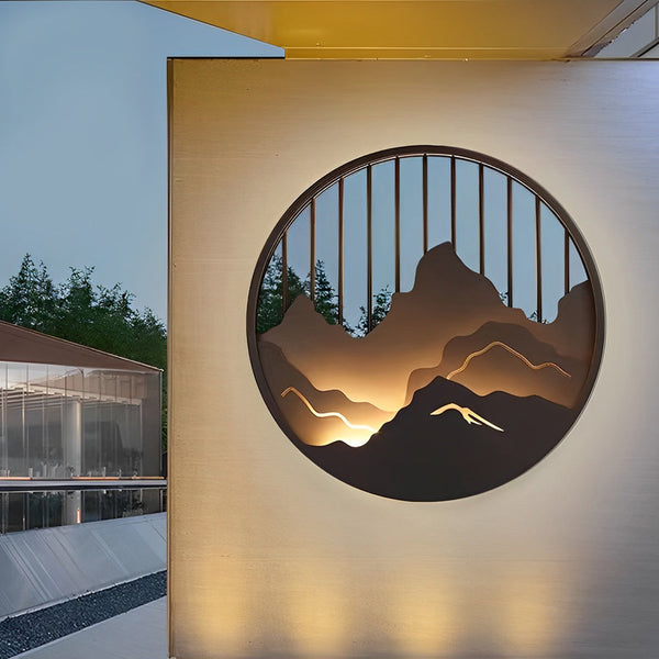 Round Outdoor Wall Sconce Li002418