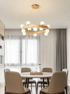 Round Wood Ring Pendant Light