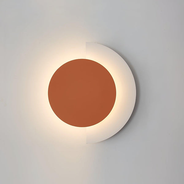 Rounded Abstract Art Sconce