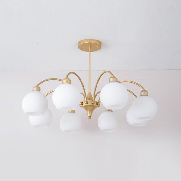 Sculptural Glass Chandelier