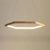 Simple Geometric Wooden Pendant Light