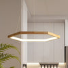 Simple Geometric Wooden Pendant Light