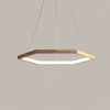 Simple Geometric Wooden Pendant Light