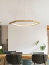 Simple Geometric Wooden Pendant Light