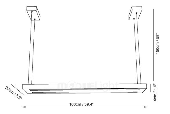 Simple Solid Wood LED Pendant Light