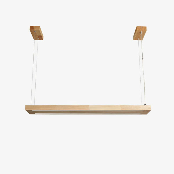 Simple Solid Wood LED Pendant Light