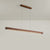 Simple Walnut Led Pendant Light