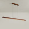 Simple Walnut Led Pendant Light