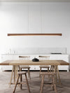 Simple Walnut Led Pendant Light
