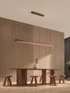 Simple Walnut Led Pendant Light