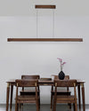 Simple Walnut Led Pendant Light