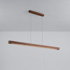 Simple Walnut Led Pendant Light