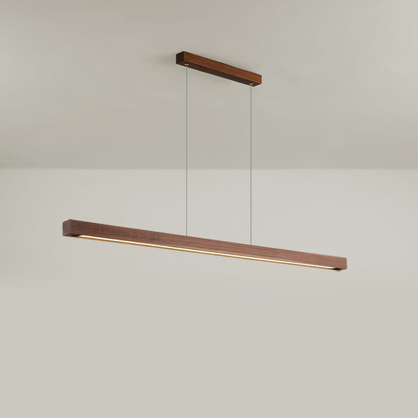Simple Walnut Led Pendant Light