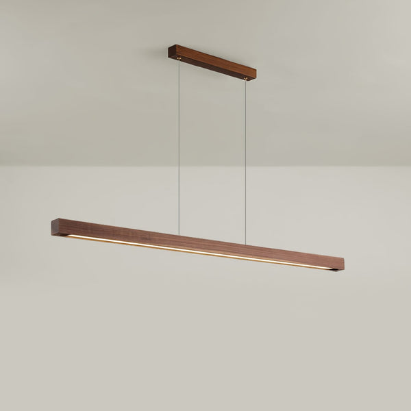 Simple Walnut Led Pendant Light