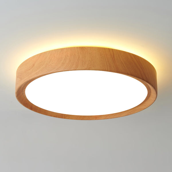 Simple Wood Grain LED Ceiling Light