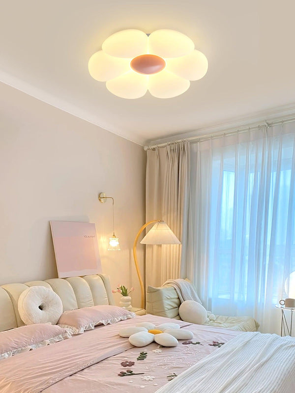 Six Leaf Flower Kids Room Ceiling Lamp
