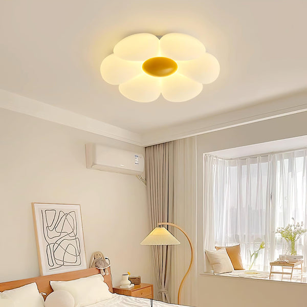Six Leaf Flower Kids Room Ceiling Lamp