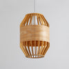 Slatted Cage Wooden Pendant Light