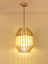 Slatted Cage Wooden Pendant Light