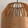Slatted Cage Wooden Pendant Light