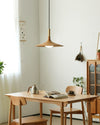 Solid Wood Disc Pendant Light
