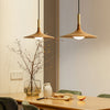 Solid Wood Disc Pendant Light