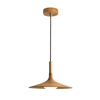 Solid Wood Disc Pendant Light