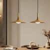 Solid Wood Disc Pendant Light