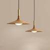 Solid Wood Disc Pendant Light