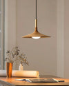 Solid Wood Disc Pendant Light
