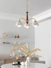 Swedish Modern Brass Chandelier