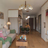 Swedish Modern Brass Chandelier