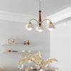 Swedish Modern Brass Chandelier