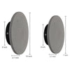 Outdoor Round Gray Concrete Led Wall Flush Lights Accent Landscape Lighting