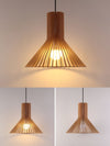 Trumpet Wood Art Pendant Light