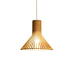 Trumpet Wood Art Pendant Light