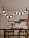 Walnut Bead Necklace Pendant Lamp