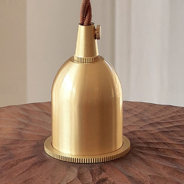 Walnut Saucer Pendant Light