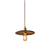 Walnut Saucer Pendant Light