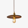 Walnut Saucer Pendant Light