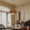 Walnut Saucer Pendant Light