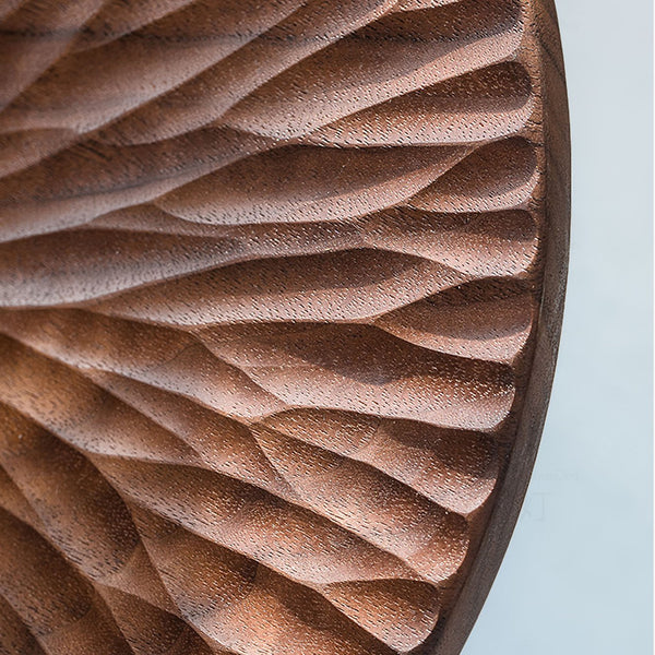 Walnut Saucer Pendant Light