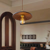 Walnut Saucer Pendant Light