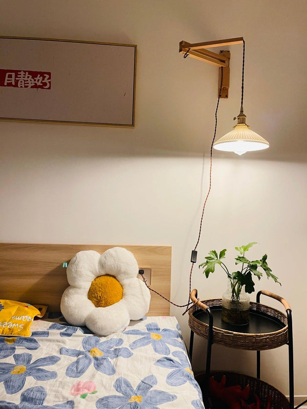 Walnut Telescopic Wall Lamp