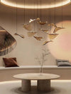 Wave Leaf Gasolier Floating Chandelier