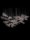 Wave Leaf Gasolier Floating Chandelier